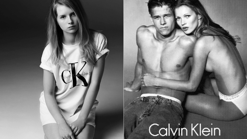 Illustration for article titled Kate Moss's Younger Sister Puts on Her Calvin Klein Jeans
